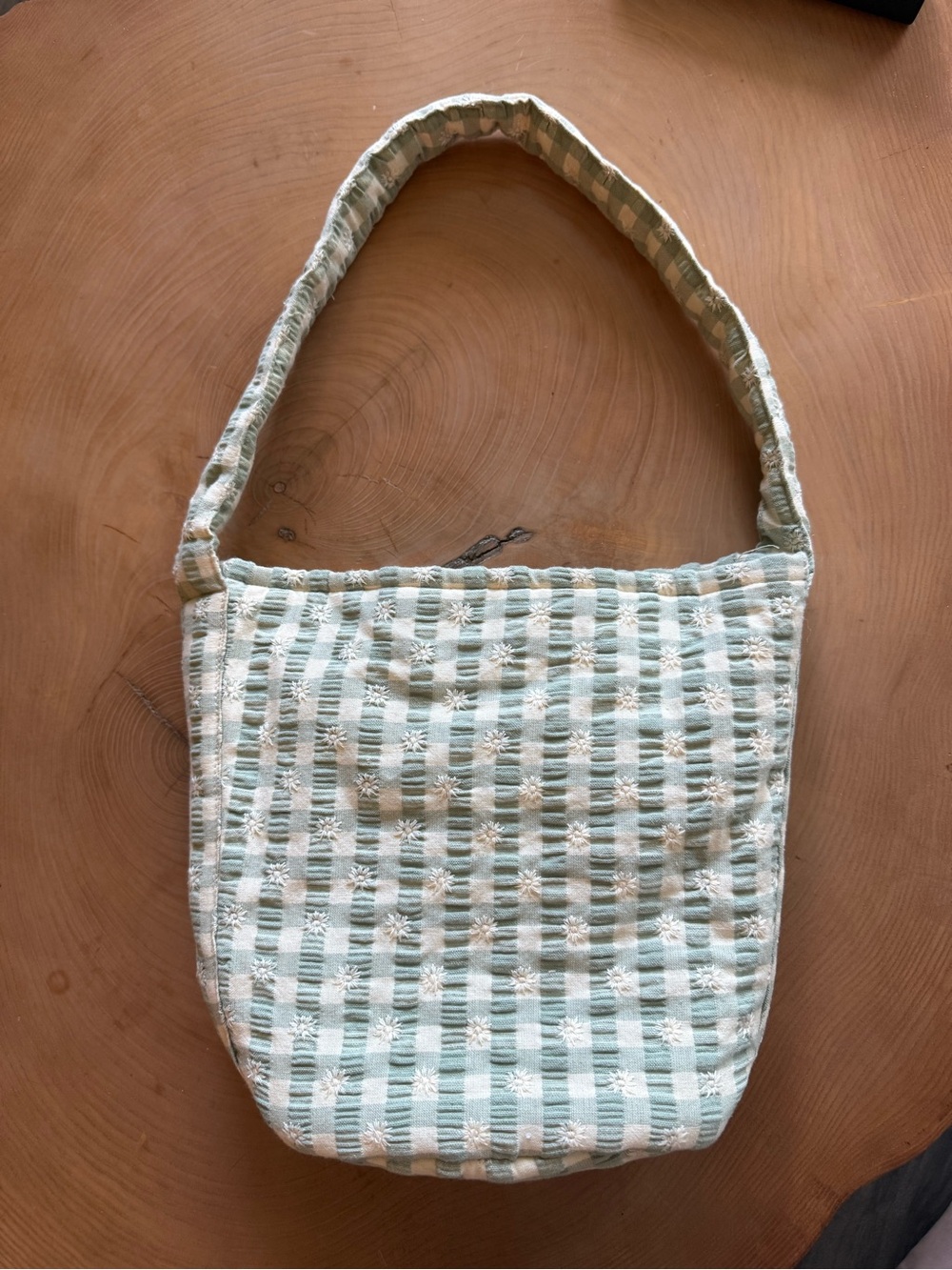 Sézane Floral Embroidered Bucket Bag